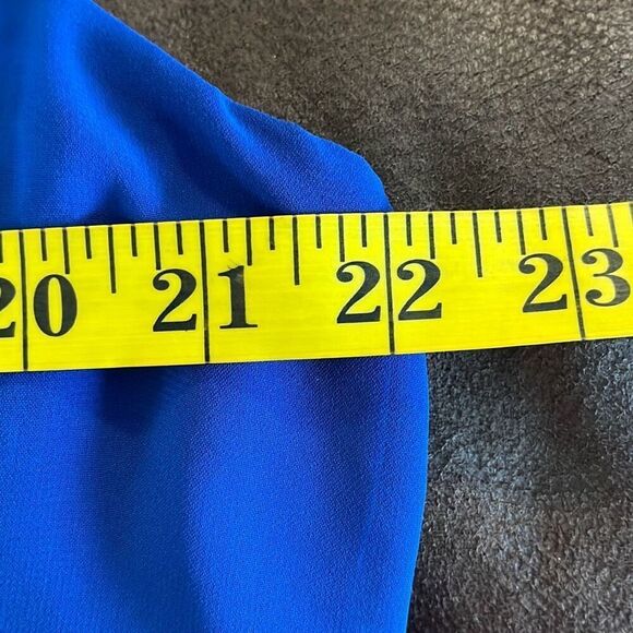 Chico’s Blue Knit Woven Split Front Tank Top Size XL - Picture 6 of 7